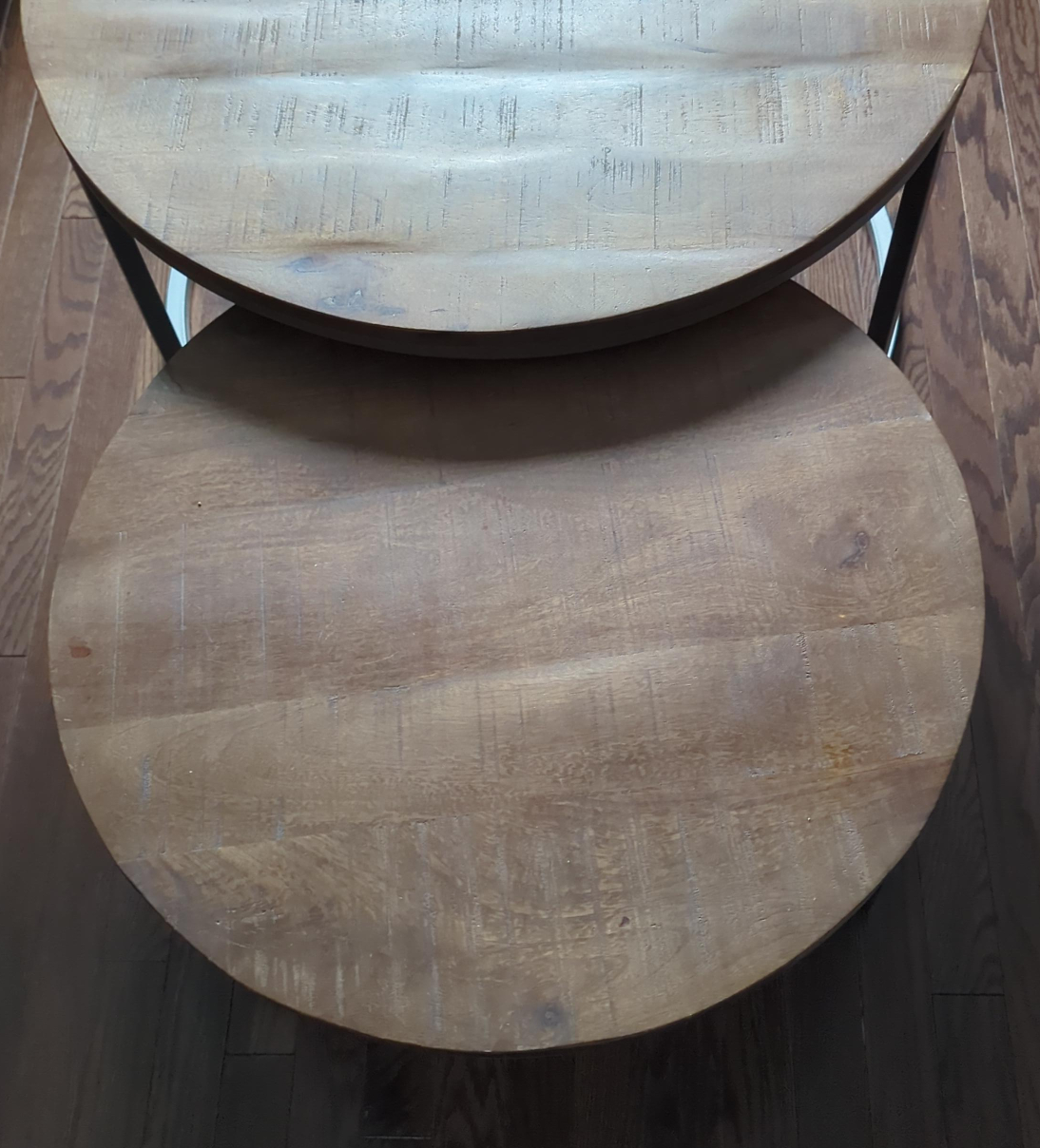 Nesting Coffee Tables - Round Wood thumbnail