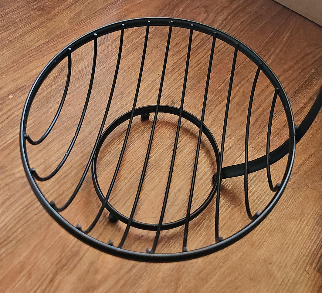 Black Metal Fruit Bowl