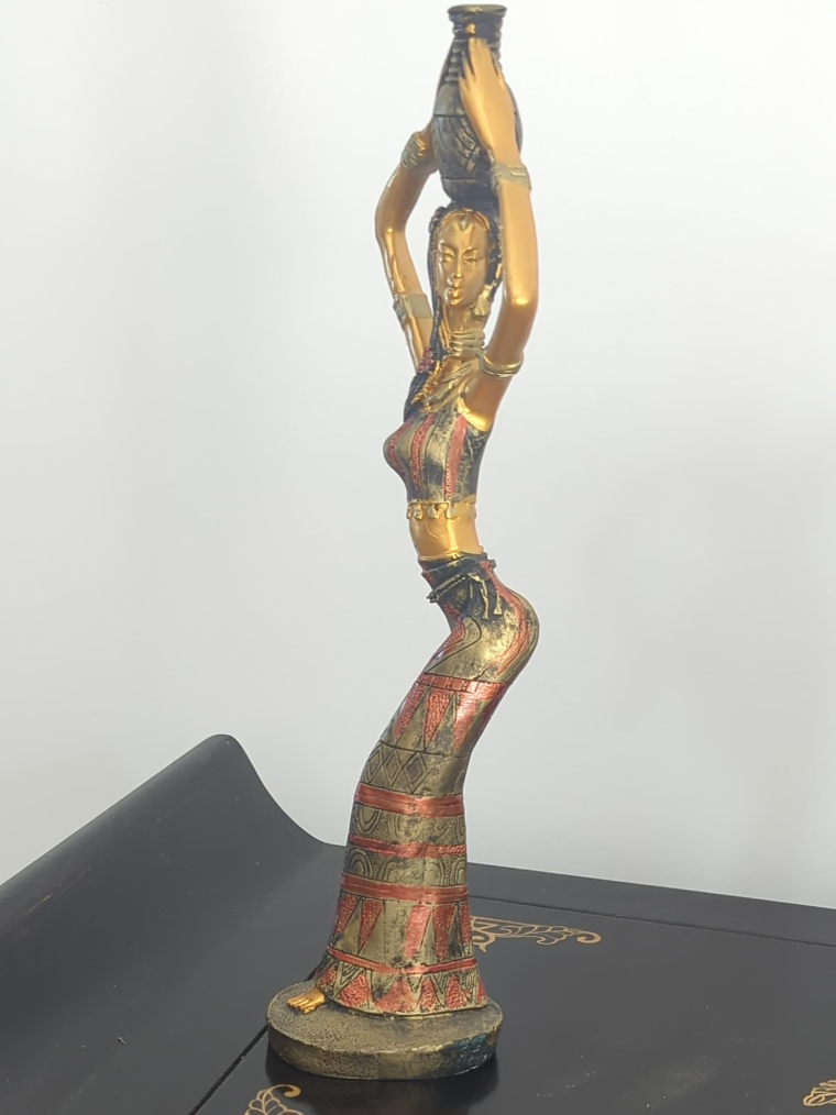 Vintage Woman with Vase Figurine thumbnail