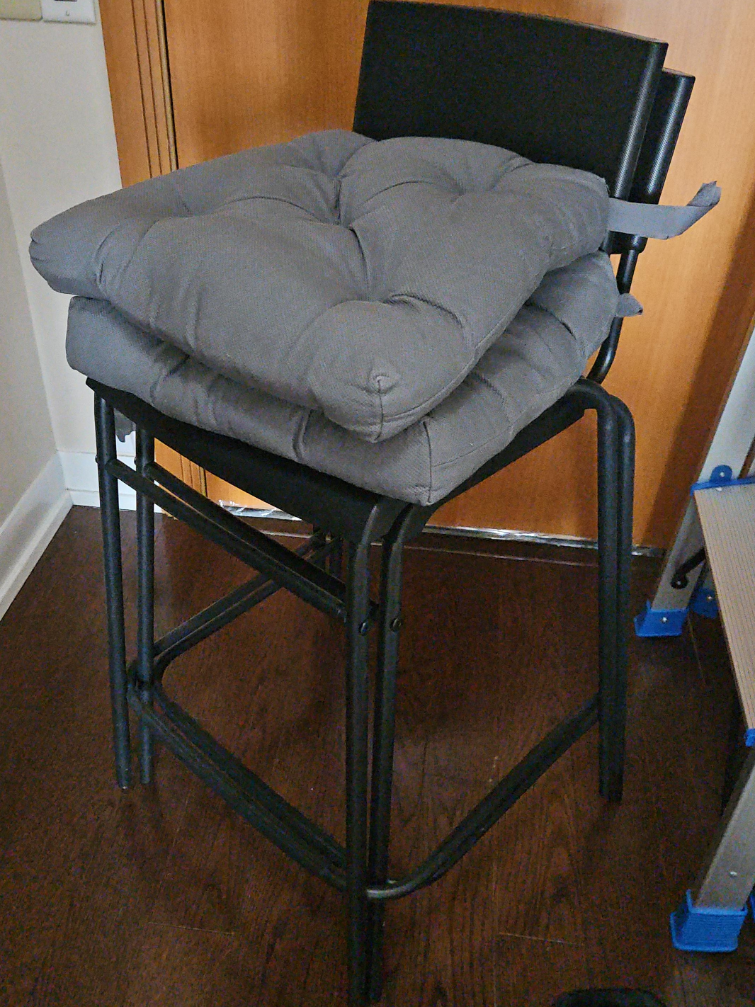 IKEA Bar Stools with Backrest – Set of 2 (Counter Height, 63cm) thumbnail