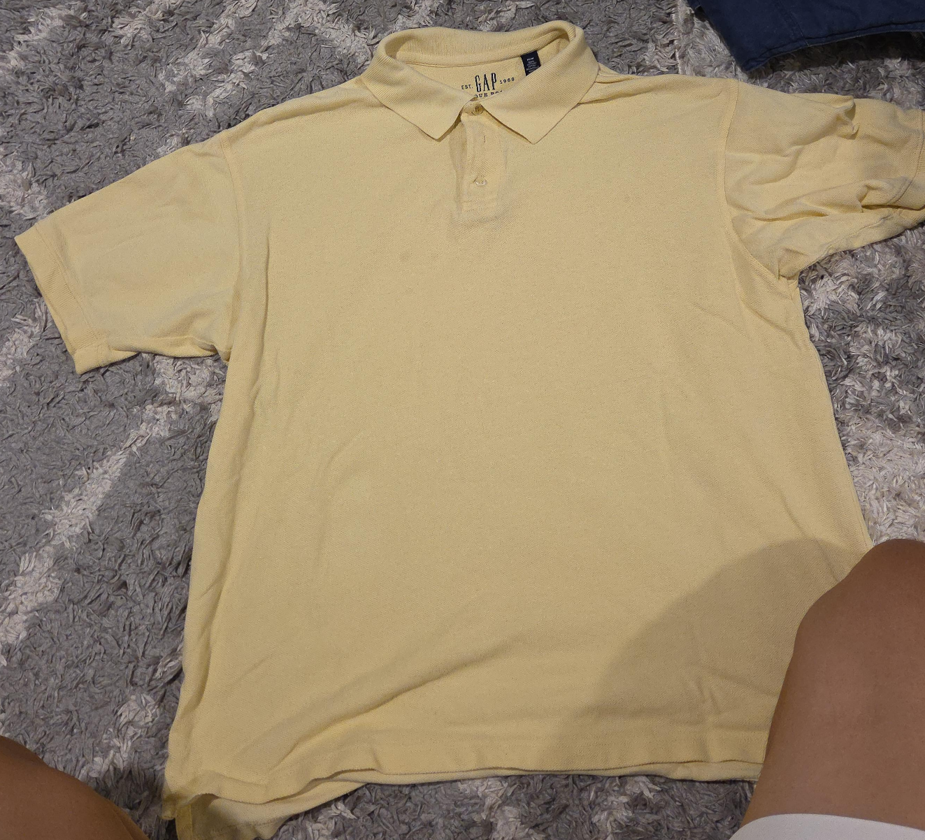 GAP Pique Polo Shirt - Yellow thumbnail