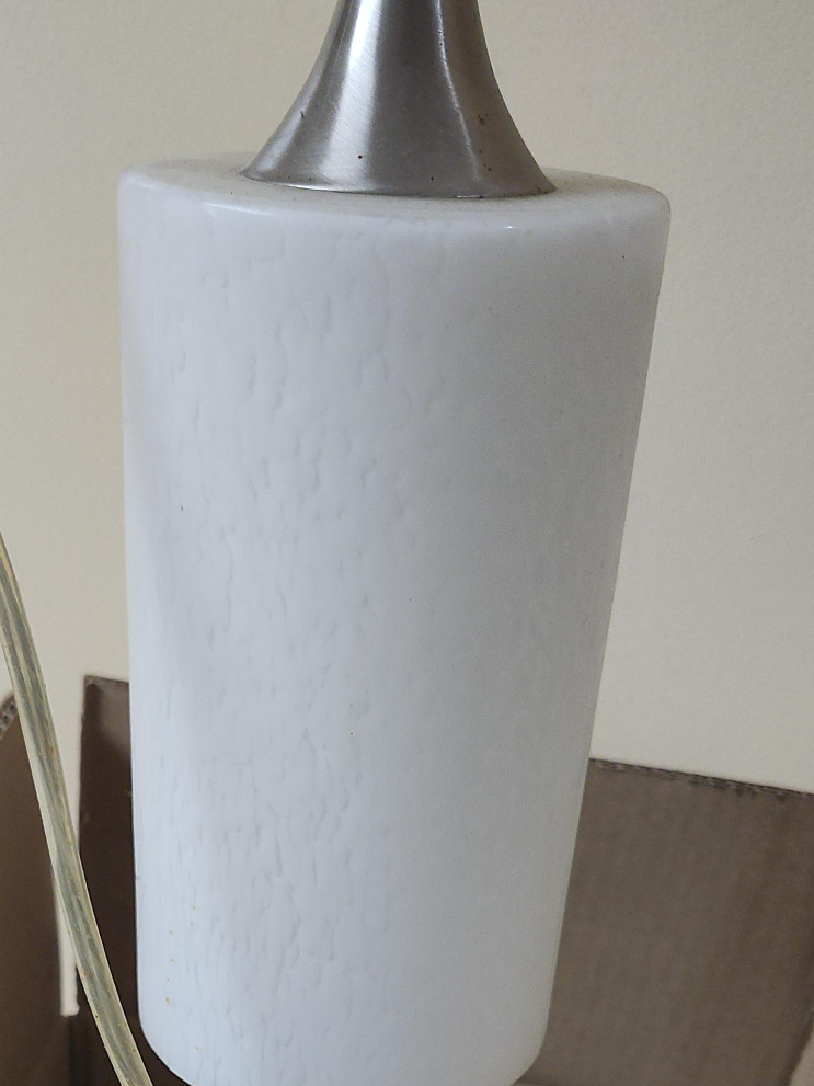 White Cylinder Pendant Light thumbnail