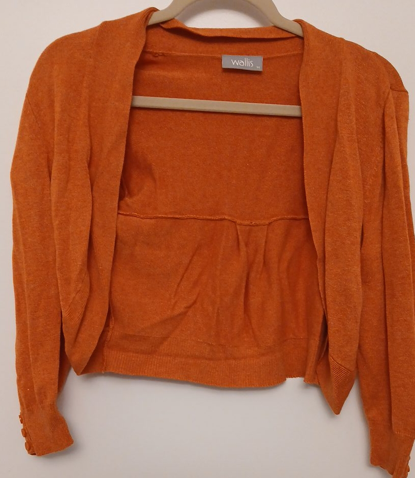 Wallis Orange Cardigan - Size M thumbnail