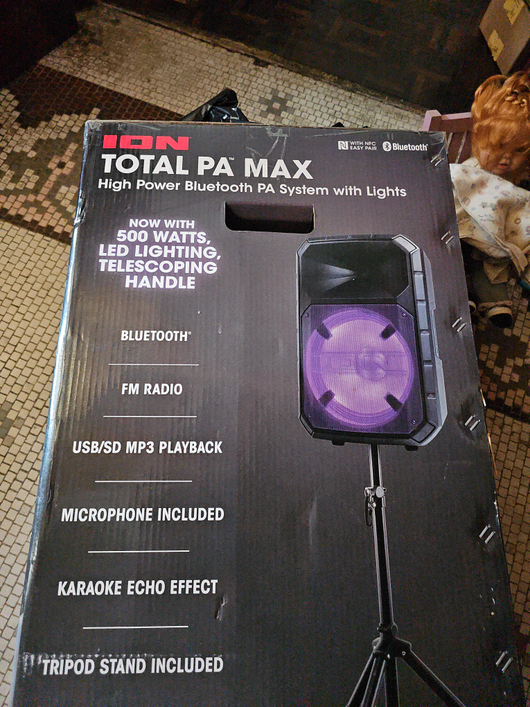 ION Total PA Max Bluetooth Speaker System with Lights thumbnail