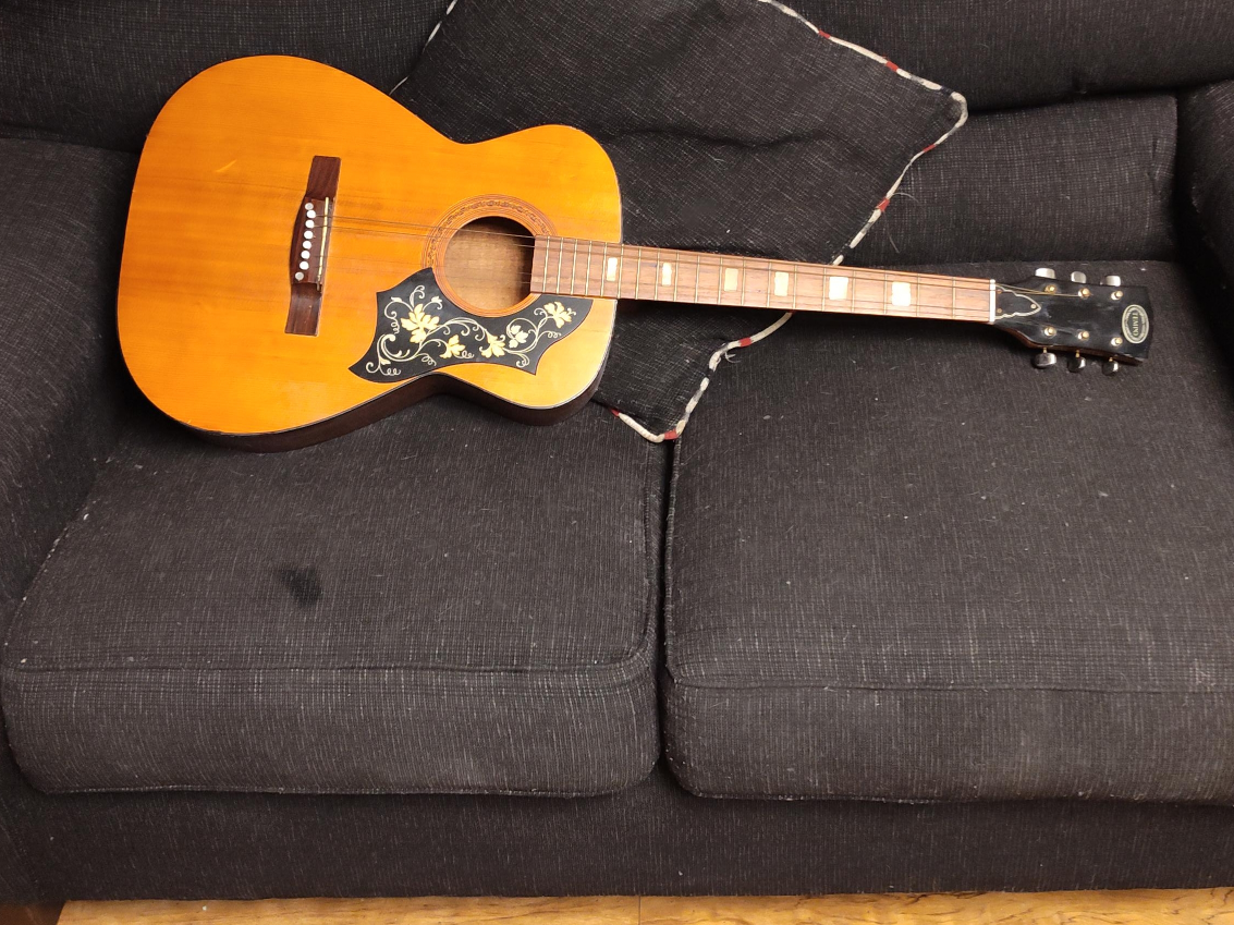 Vintage Teisco Acoustic Guitar thumbnail
