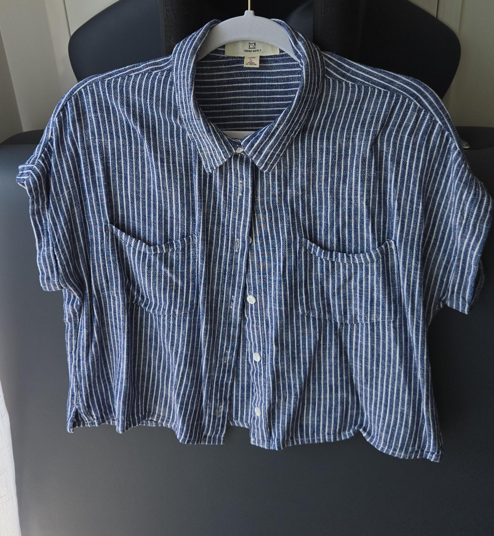 linen blend shirt thumbnail
