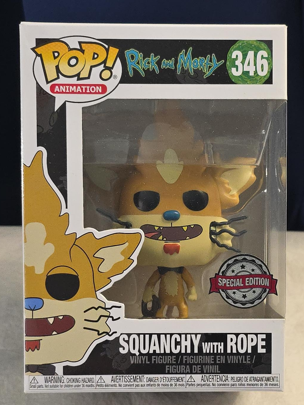 Funko Pop! Rick and Morty Squanchy with Rope #346 thumbnail