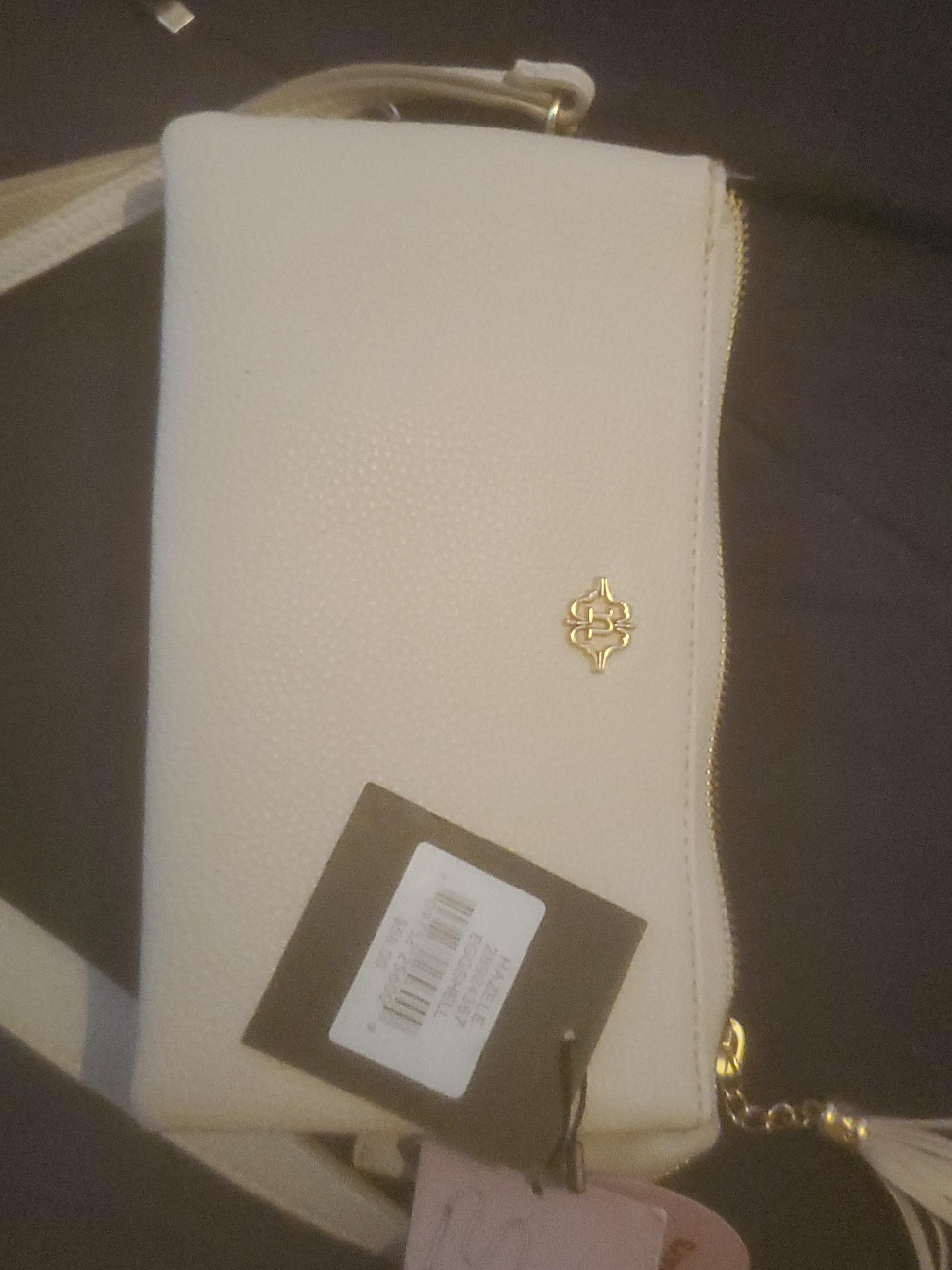 white eggshell purse thumbnail