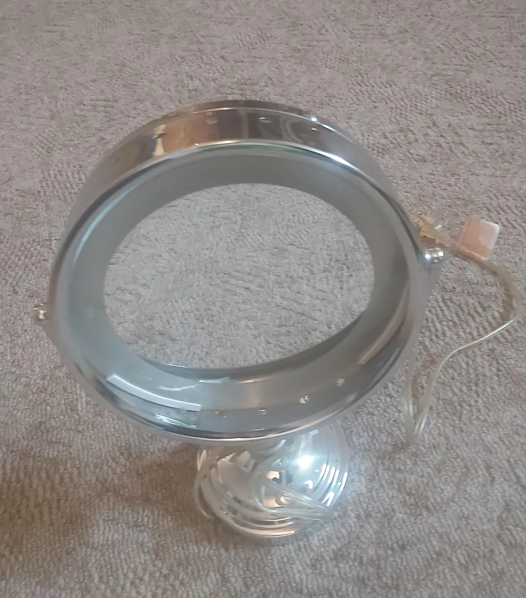 Silver Vanity Mirror with Light