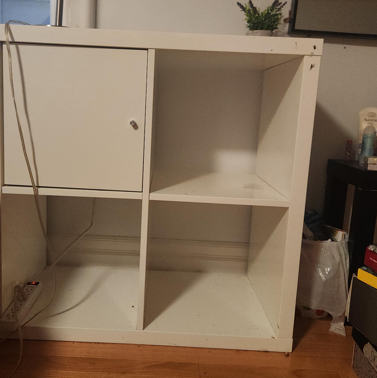 White Shelf Unit with Door thumbnail