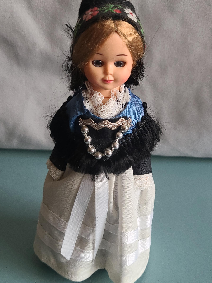 Vintage Doll with Traditional Dress thumbnail
