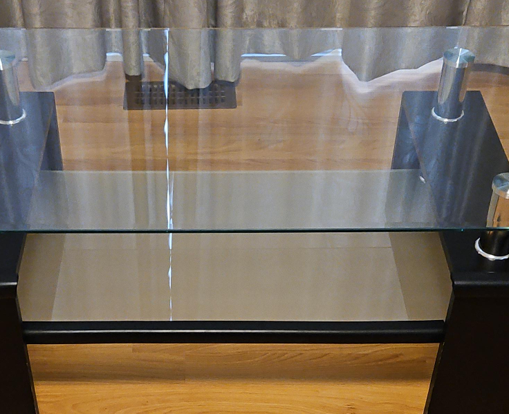 Glass Top Coffee Table - Black Frame thumbnail