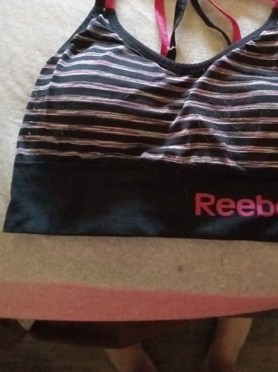 Reebok Striped Sports Bra thumbnail