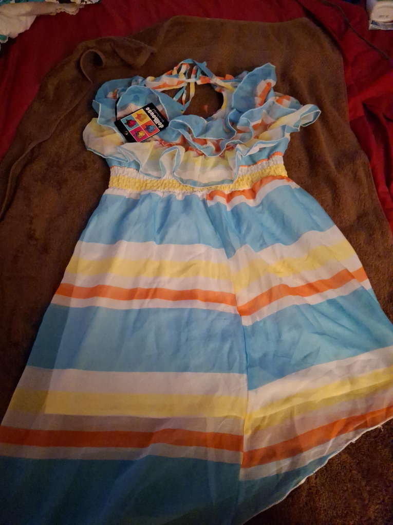 Dollhouse Girls' Striped Dress thumbnail