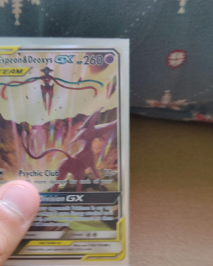 Espeon & Deoxys GX Pokemon Card thumbnail