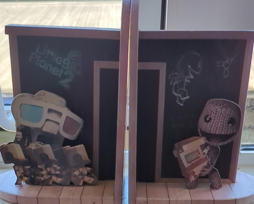 Little Big Planet 2 Bookends, collector's edition. thumbnail