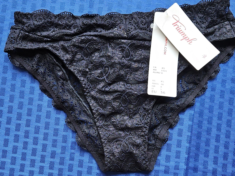 Triumph Black Lace Panties - Size XS - New with Tags thumbnail