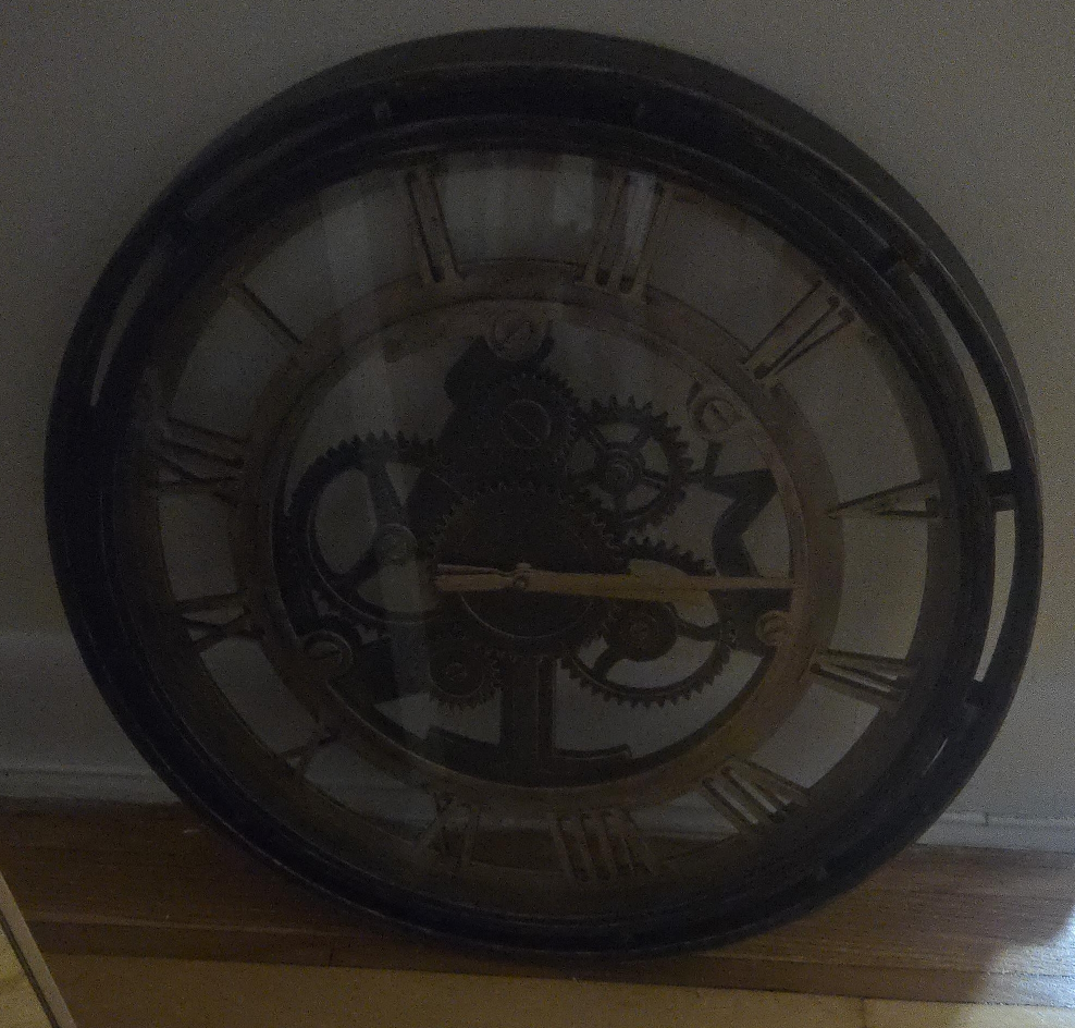 Wall Clock with Visible Gears thumbnail