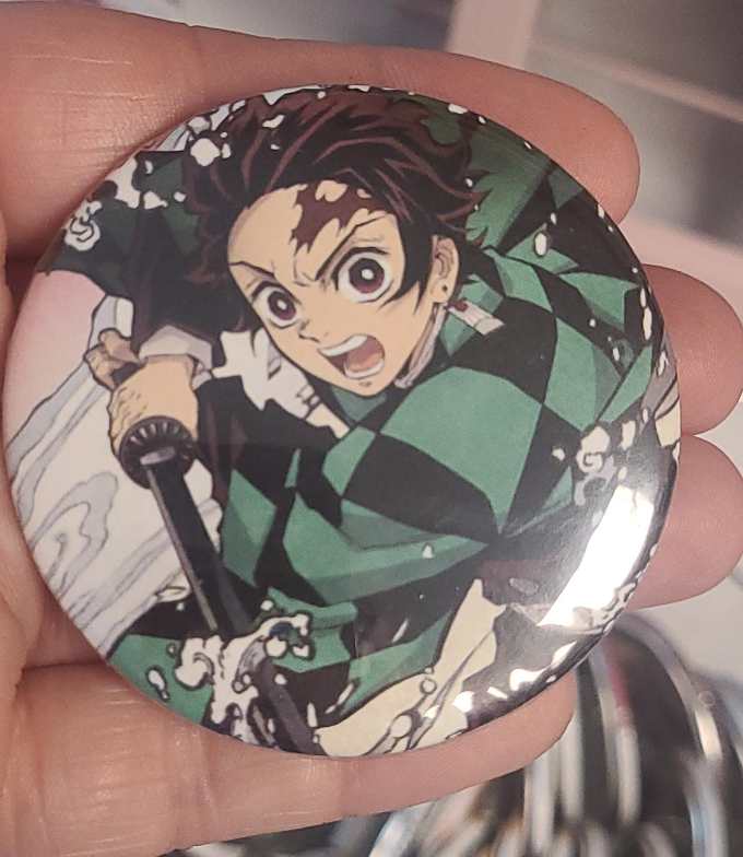 Demon Slayer Tanjiro Button thumbnail