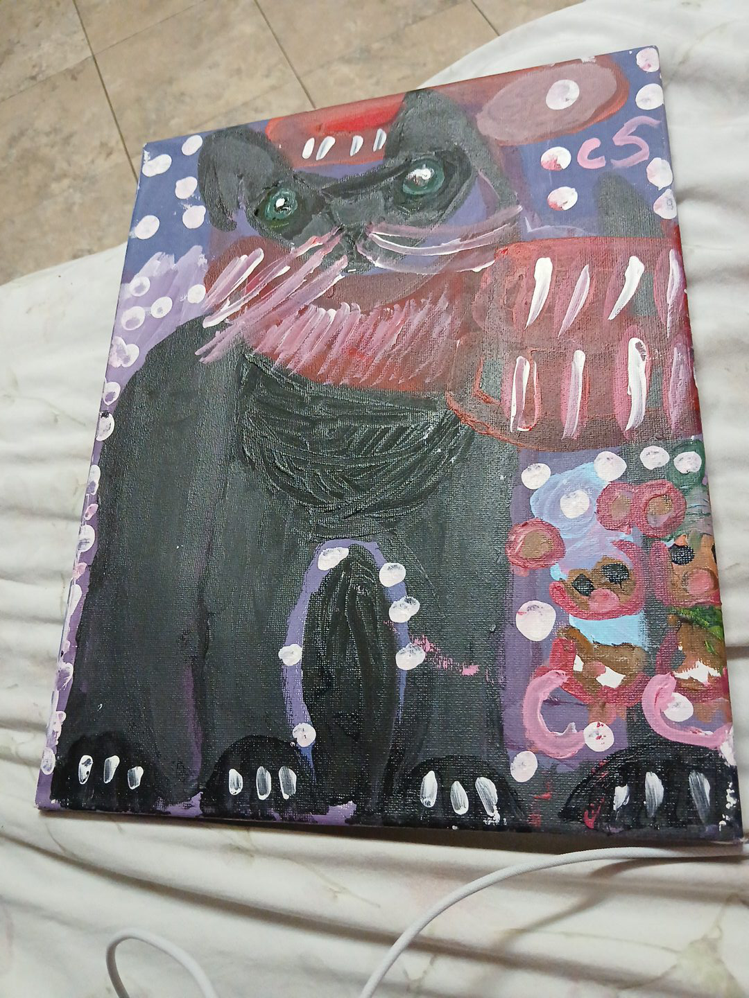 Cat and mice painting thumbnail