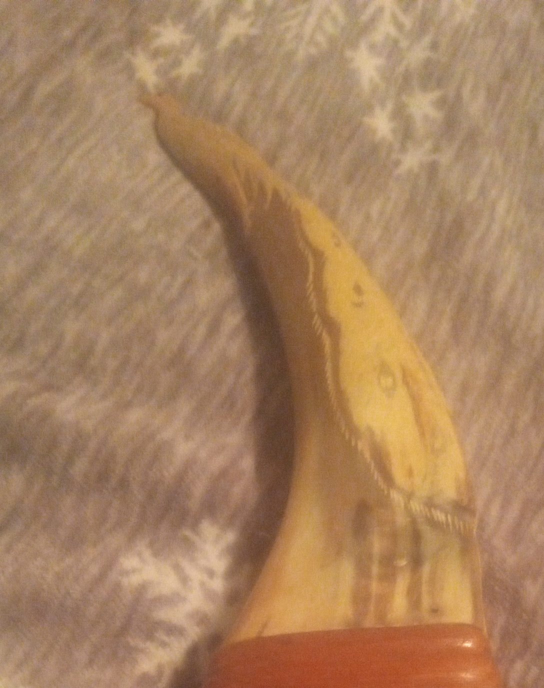 carved horn peacock thumbnail