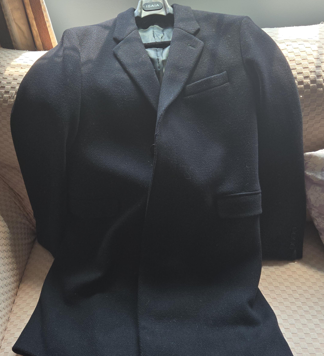 Helmut Lang Black Wool Overcoat thumbnail