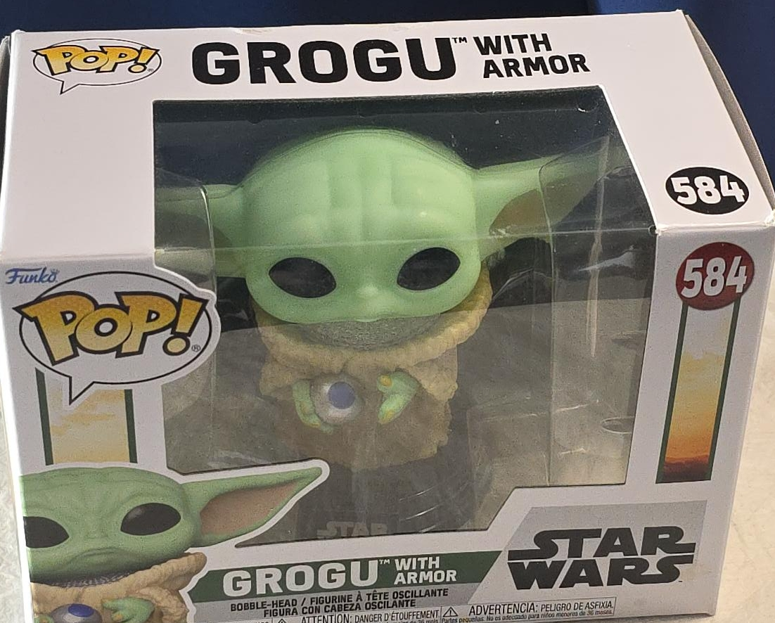 Funko Pop! Star Wars Grogu With Armor #584 thumbnail