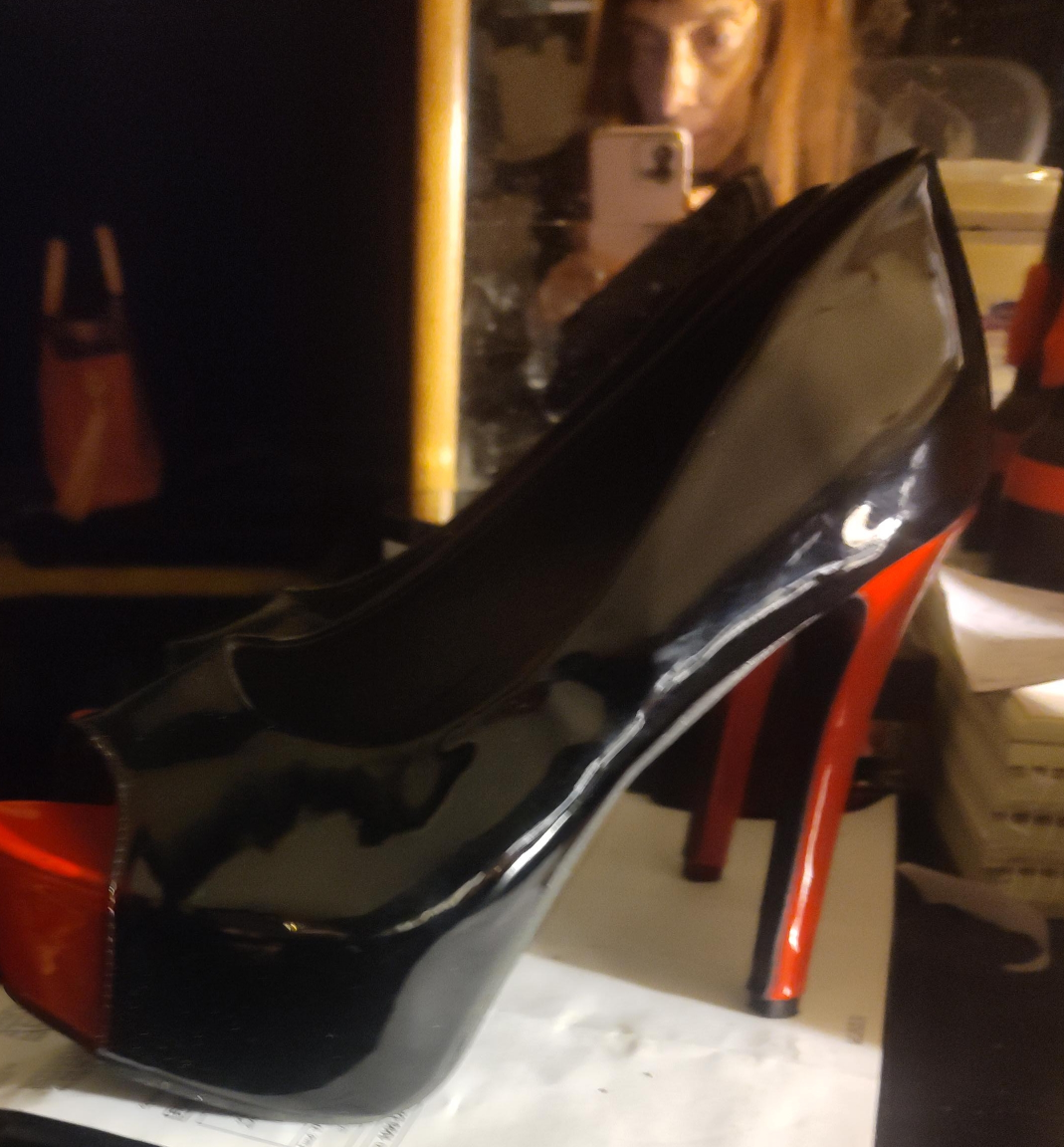 Black & Red Platform Heels thumbnail