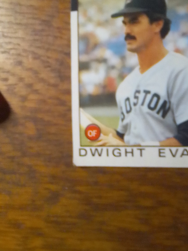Dwight Evans Baseball Card - Red Sox thumbnail