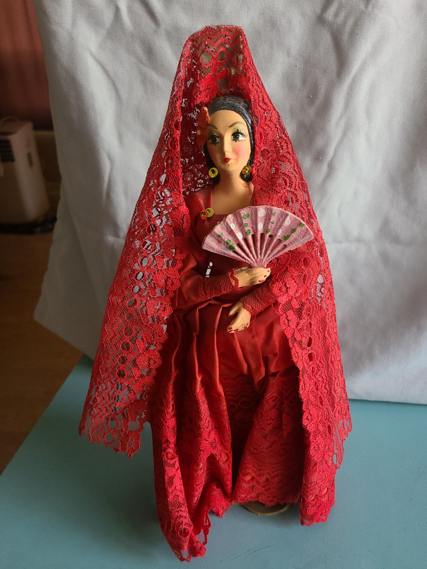 Vintage Spanish Flamenco Dancer Doll thumbnail
