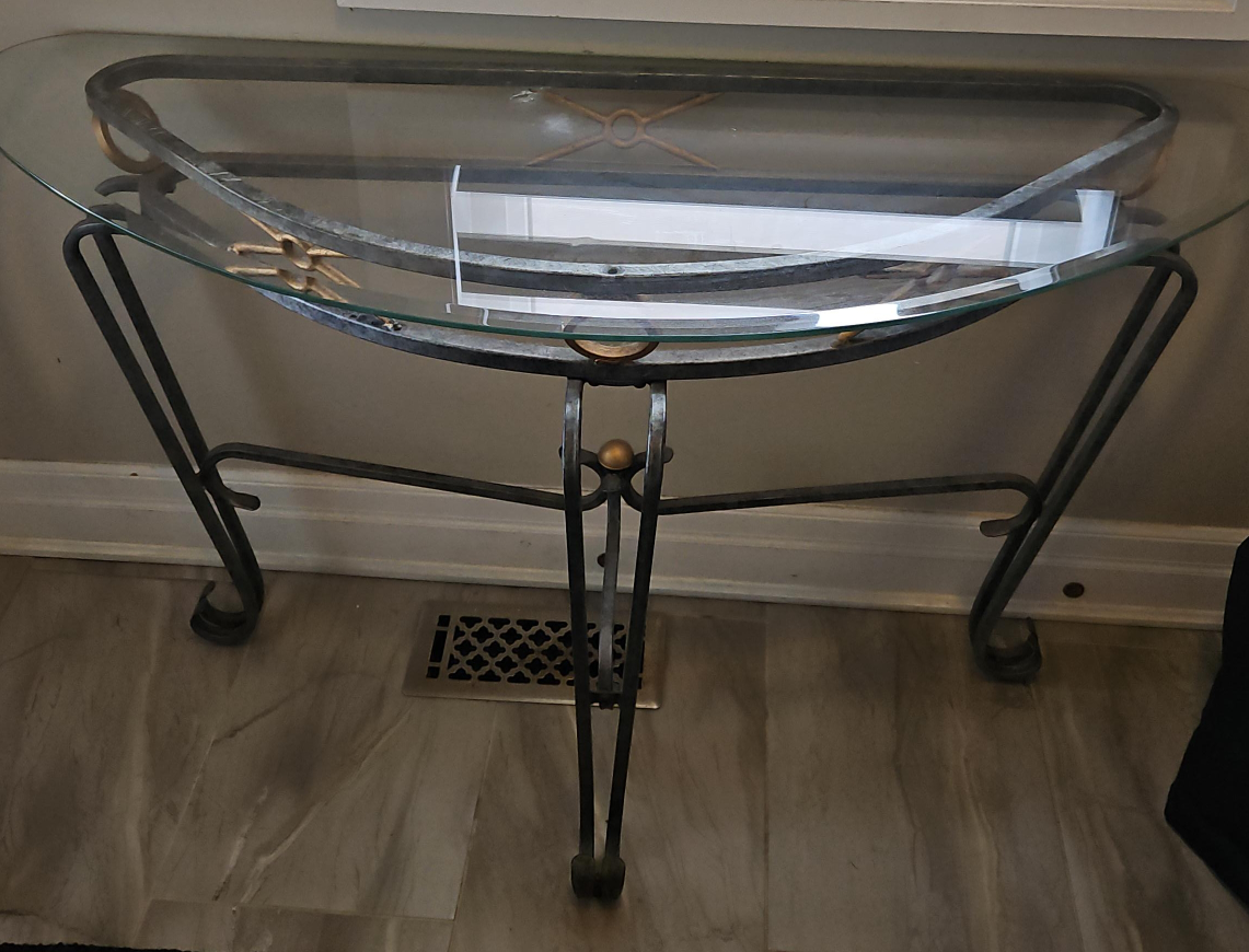 Glass Top Console Table thumbnail