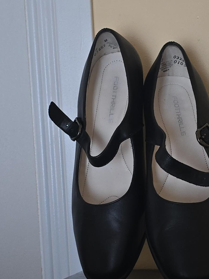 Foothrills Black Mary Jane Shoes thumbnail