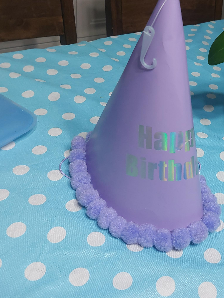 Happy Birthday Party Hat - Lilac thumbnail