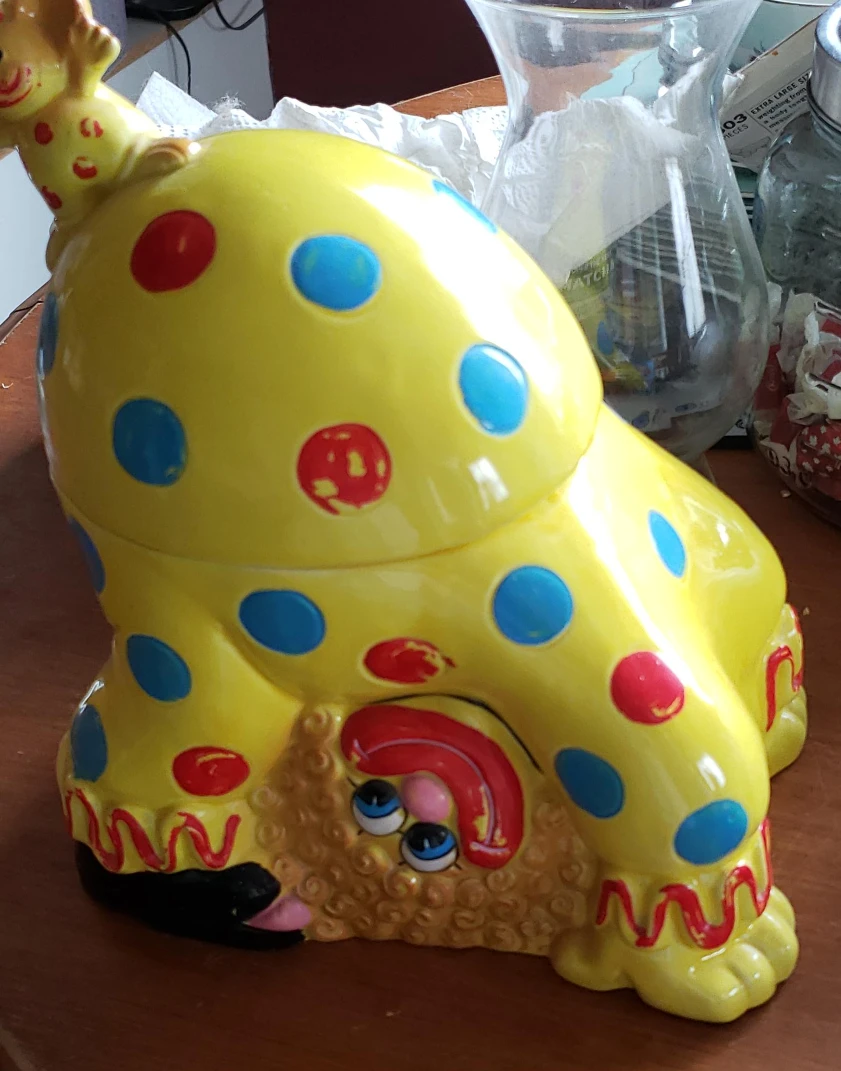 Vintage Clown Cookie Jar thumbnail