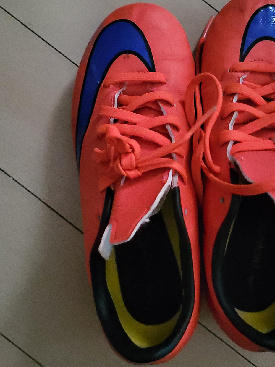 Nike Orange Soccer Cleats image indicator(1)