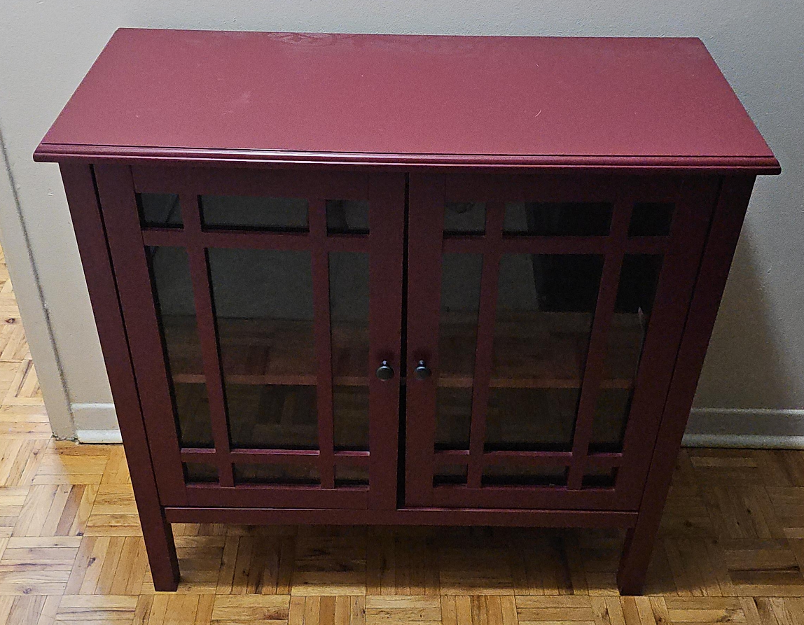 Red Display Cabinet