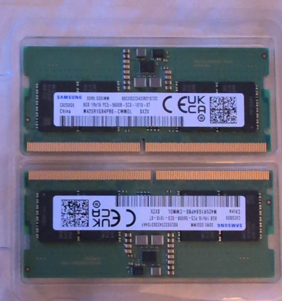 Samsung 8GB DDR5 SODIMM Memory thumbnail