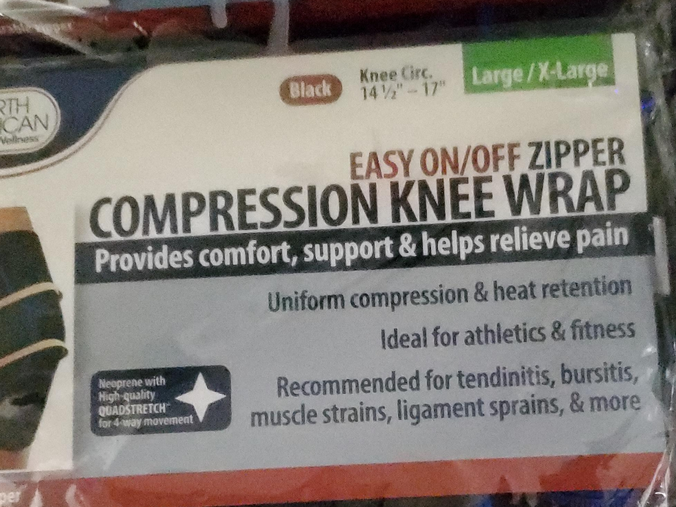 New North American Compression Knee Wrap L/XL thumbnail