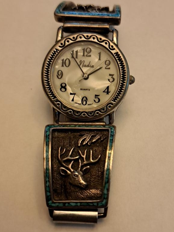 Nadia Quartz Watch with Deer Design thumbnail