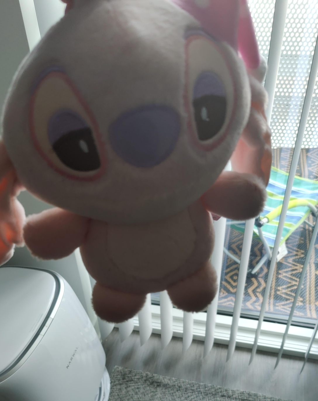 pink sleepy stitch plush thumbnail