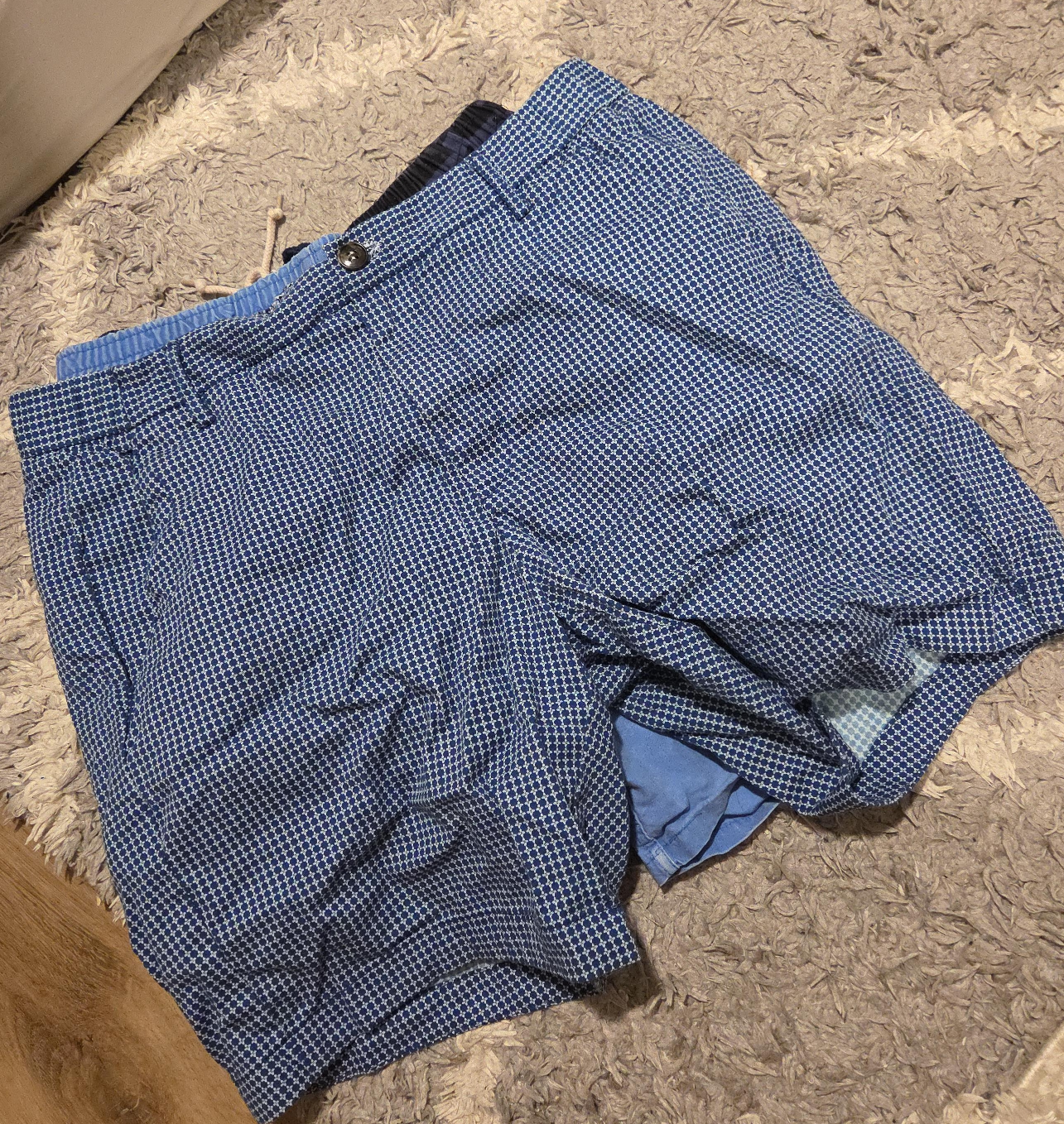 Alberto Cardinali Blue Patterned Shorts thumbnail