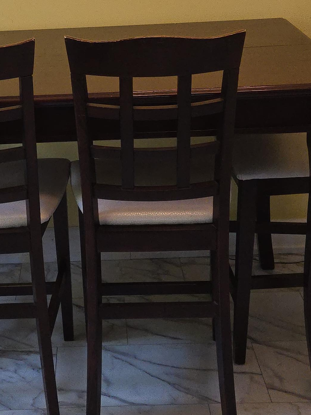 Dining Table with 4 Chairs - Brown thumbnail