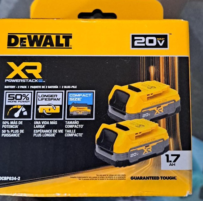 DeWalt 20V Max XR Powerstack Battery 2-Pack thumbnail
