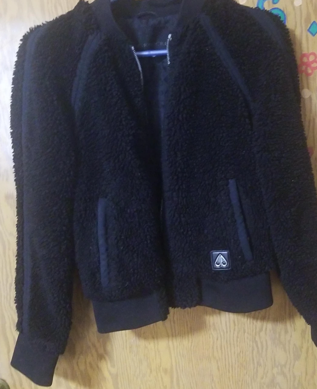 Moose Knuckles Black Bomber Jacket thumbnail
