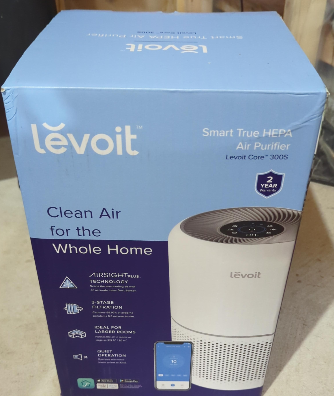 Levoit Core 300S Smart True HEPA Air Purifier thumbnail