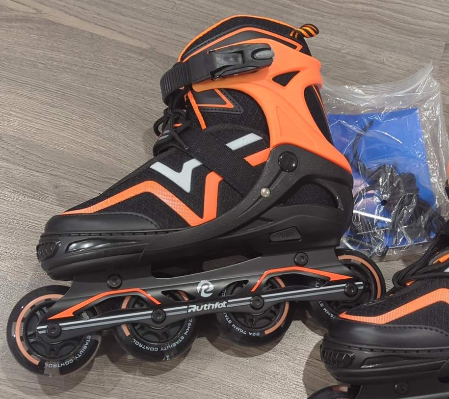 Ruthfot Inline Skates - Black & Orange thumbnail