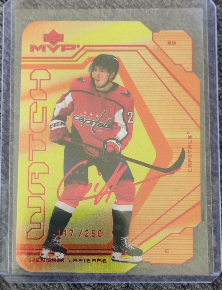 Hendrix Lapierre MVP Hockey Card