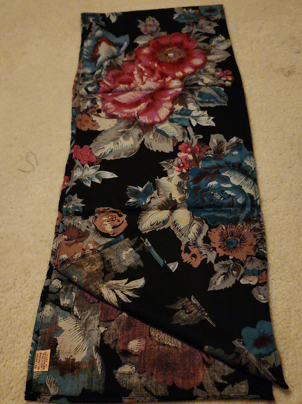 Floral Print Scarf - Rayon thumbnail
