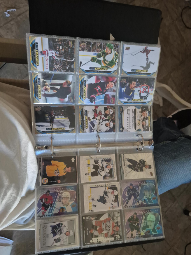 Hockey Card Binder with Upper Deck Canvas Cards thumbnail