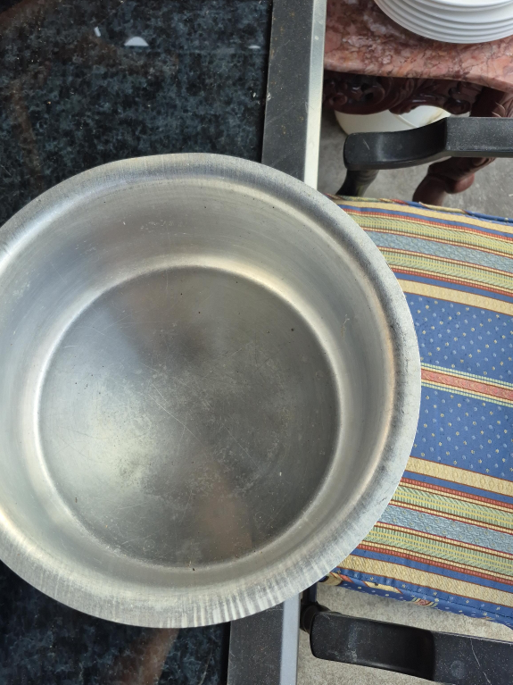 Large Aluminum Serving Bowl, 14 inches thumbnail